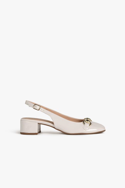 Sapato Feminino Slingback Salto Médio Mundial Katarina