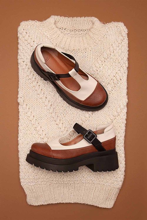 Sapato Feminino Tratorado Loafer Mundial Georgina
