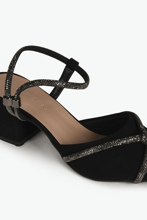 Sapato Feminino Slingback Salto Médio Mundial Laise