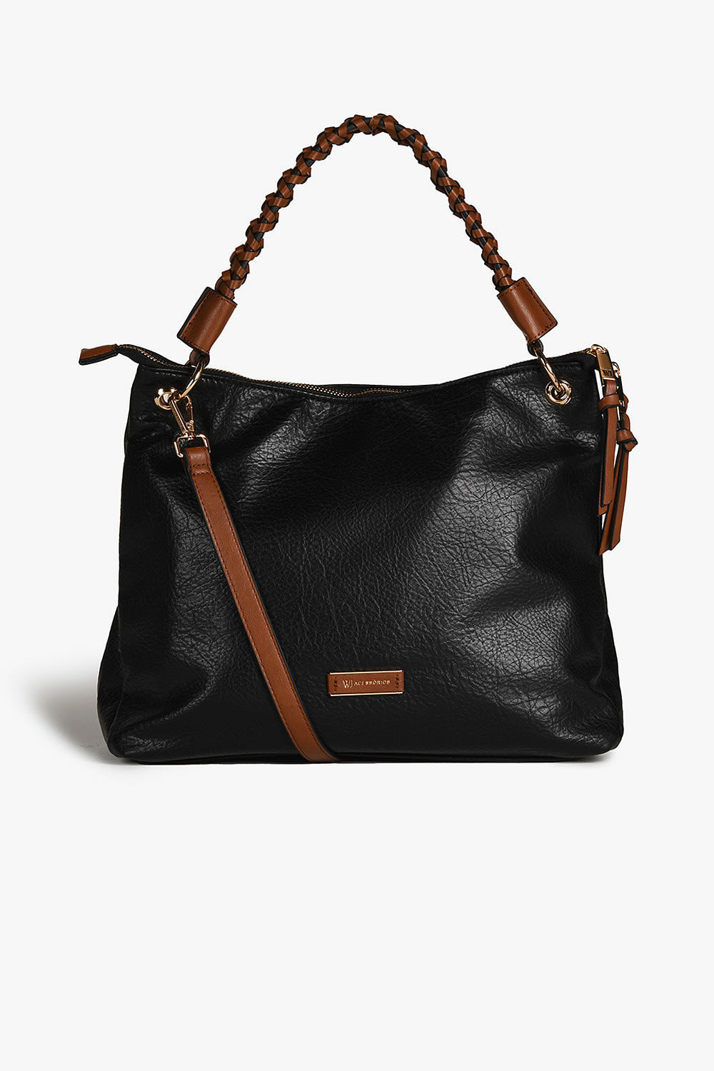 Bolsa Grande Hobo Feminina Wj Rebecca - PRETO