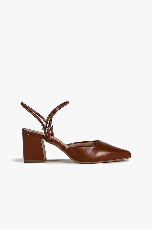 Scarpin Feminino Slingback Salto Médio Mundial Klyvia