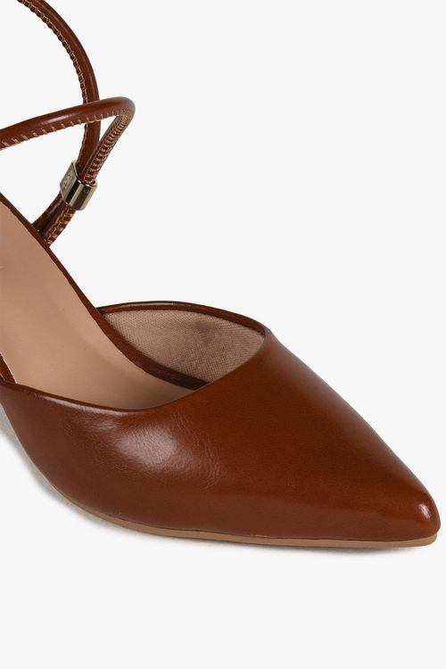 Scarpin Feminino Slingback Salto Médio Mundial Klyvia