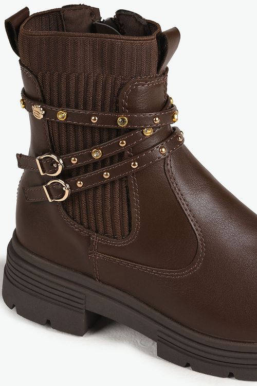 Bota Infantil Cano Médio Pink Cats Bella