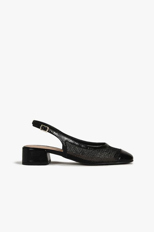 Sapato Feminino Slingback Salto Baixo Mundial Ludmila