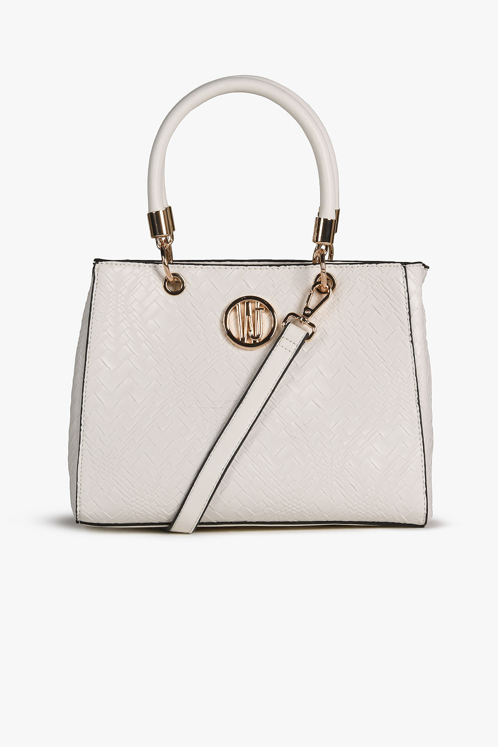 Bolsa Media Transversal Feminina Wj Ivone - OFF WHITE
