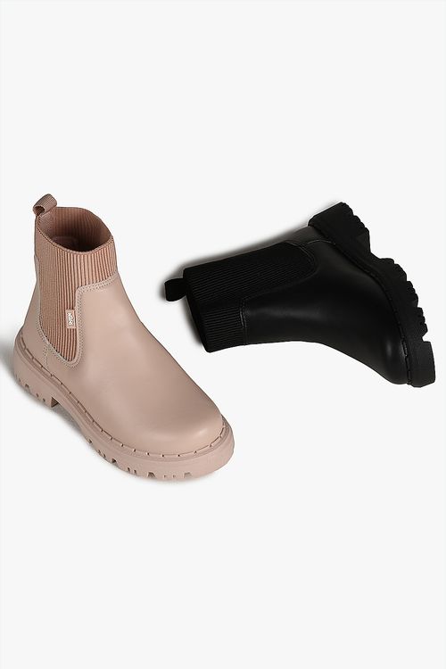 Bota Infantil Coturno Cano Curto Nilqi Teen Cacau