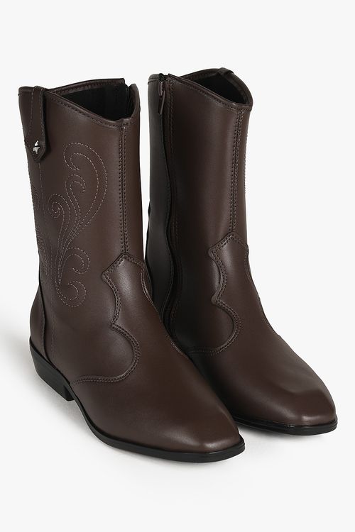 Bota Infantil Texana Cano Médio Molekinha Jaddy