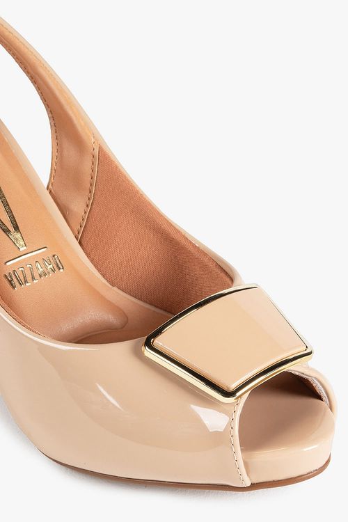 Sapato Feminino Slingback Peep Toe Vizzano Walentine