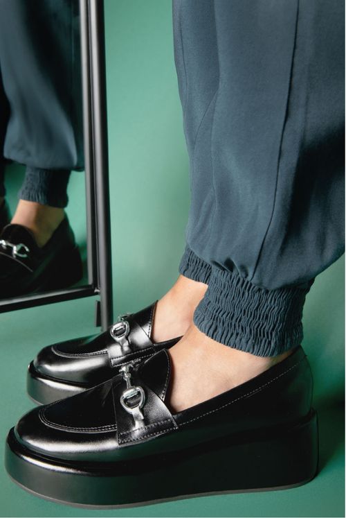 Mocassim Feminino Plataforma Loafer Mundial Stefania