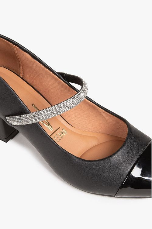 Sapato Feminino De Boneca Salto Médio Vizzano Briana