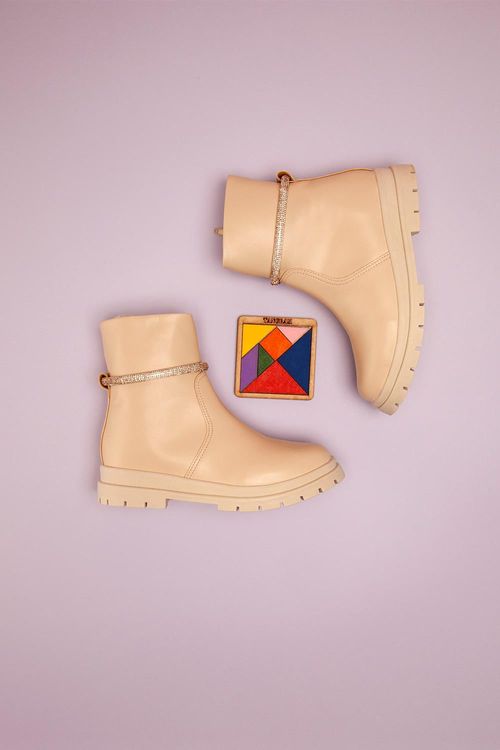 Bota Infantil Tratorada Cano Curto Mundial Guinevere