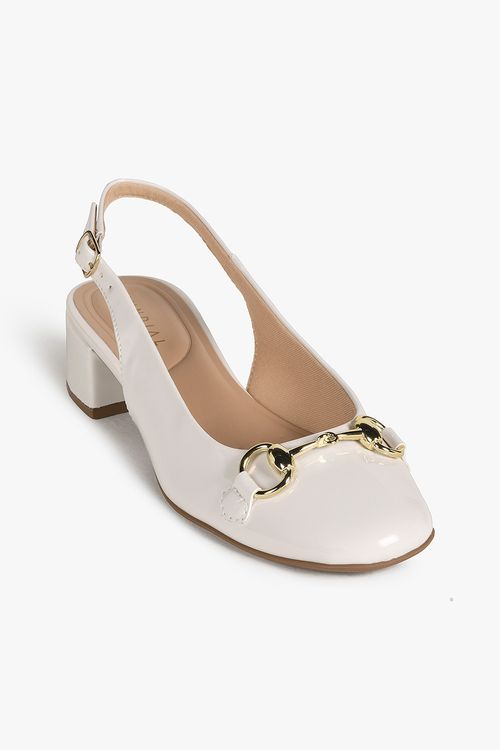 Sapato Feminino Slingback Salto Médio Mundial Katarina