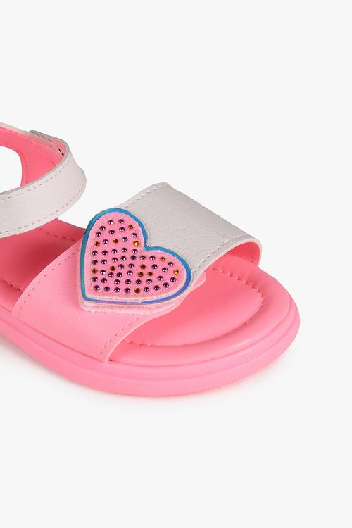 Sandália Baby Infantil Pampili Coração Menina