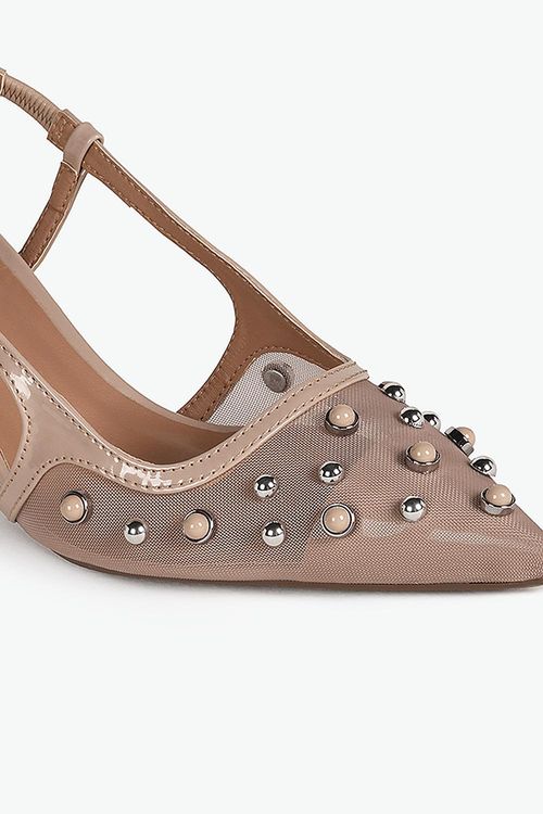 Sapato Feminino Slingback Salto Alto Mundial Geovanna