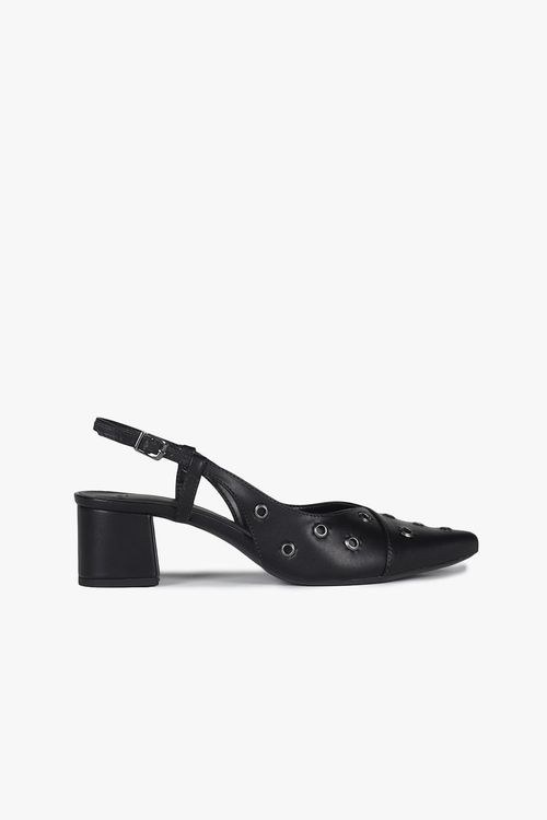 Sapato Feminino Slingback Salto Médio Mundial Julyane