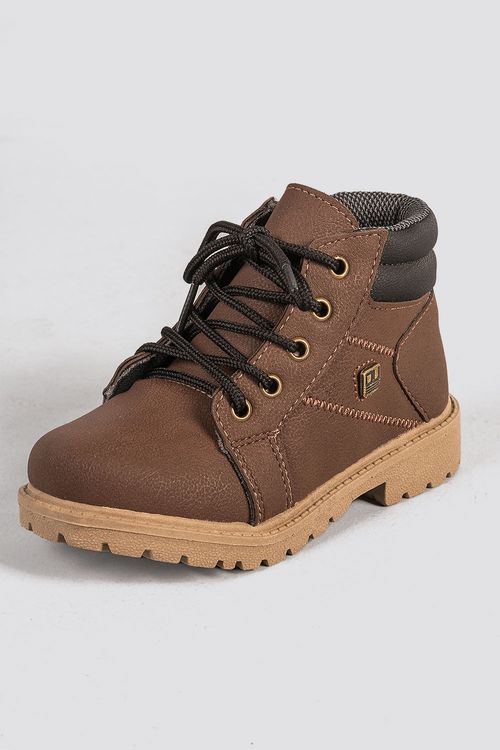 Bota Coturno Infantil Cano Curto Ortobaby Dirk
