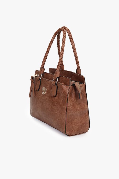 Bolsa Grande Satchel Feminina Wj Rolete