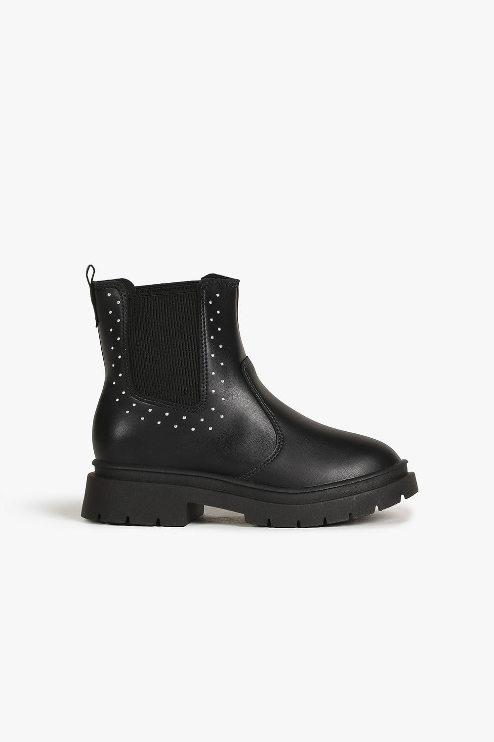 Bota Infantil Coturno Cano Curto Molekinha Lais - PRETO