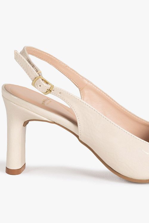 Sapato Feminino Slingback Salto Alto Mundial Walkiria