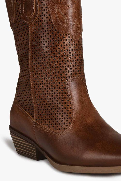 Bota Texana Feminina Cano Curto Mundial Louisa
