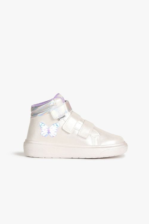 Tênis Infantil Cano Alto Pampili Butterfly de Led