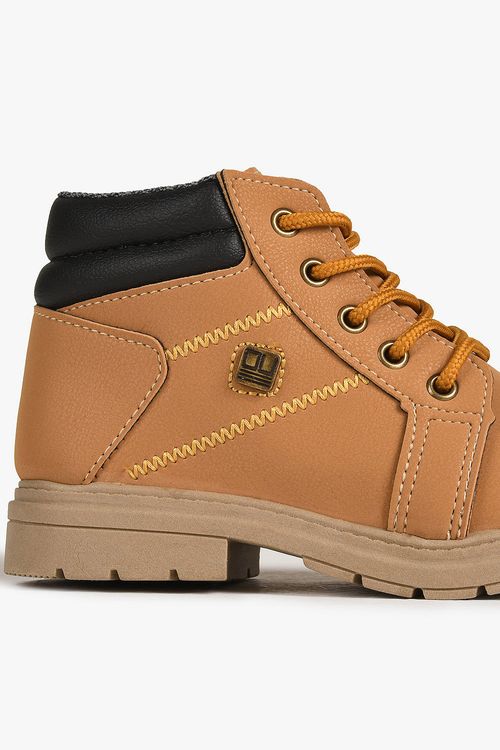Bota Coturno Infantil Cano Curto Ortobaby Dirk