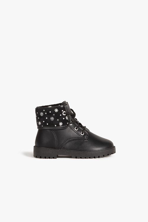 Bota Baby Infantil Coturno Cano Curto Molekinha Glow