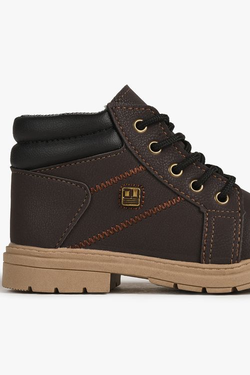 Bota Coturno Infantil Cano Curto Ortobaby Dirk