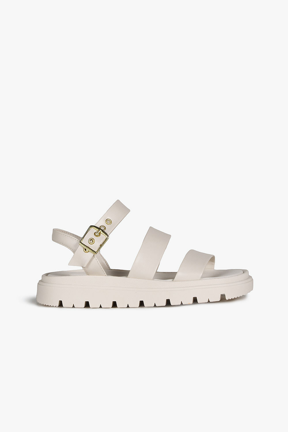 Sandália Feminina Papete Moleca Marisa - OFF WHITE