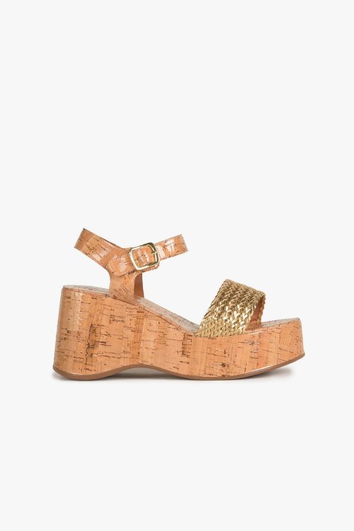 Sandalia Feminino Anabela Mundial Summer
