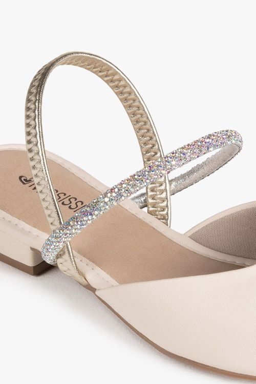Sapato Feminino slingback Salto Baixo Mississipi Leonor