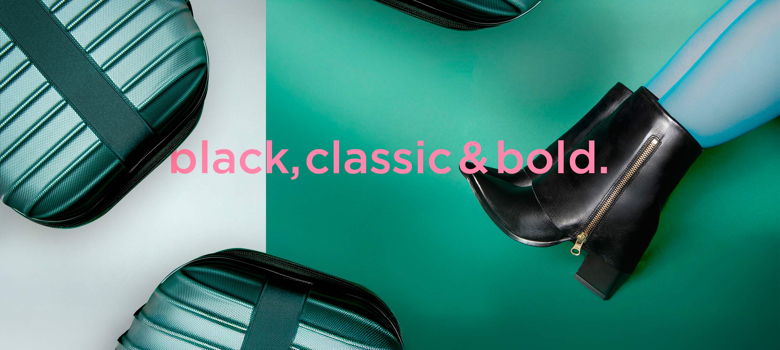 Black, classic e bold